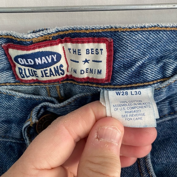 Old Navy Denim Blue Jeans 28” x 31” pants - Picture 3 of 6